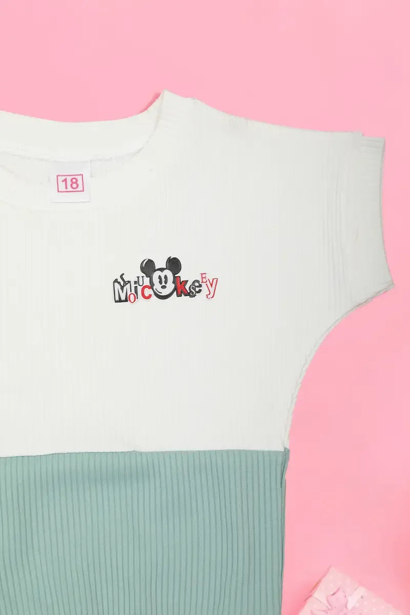Baby Girl's Corduroy Printed Top - Grey - View 12