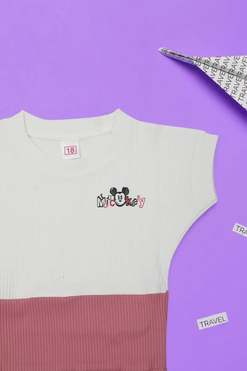 Baby Girl's Corduroy Printed Top - Pink - View 27