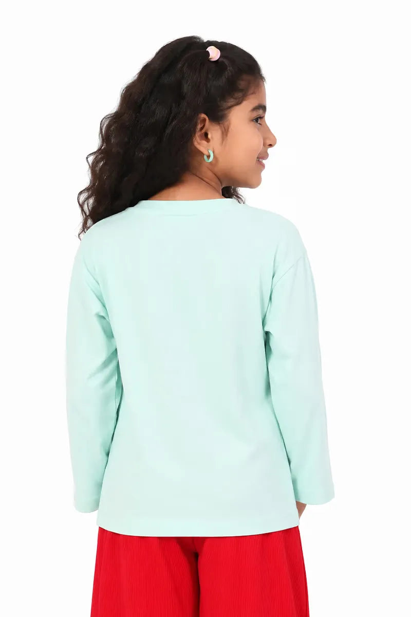 Lycra Solid T-Shirt for Girl - Grey - View 11
