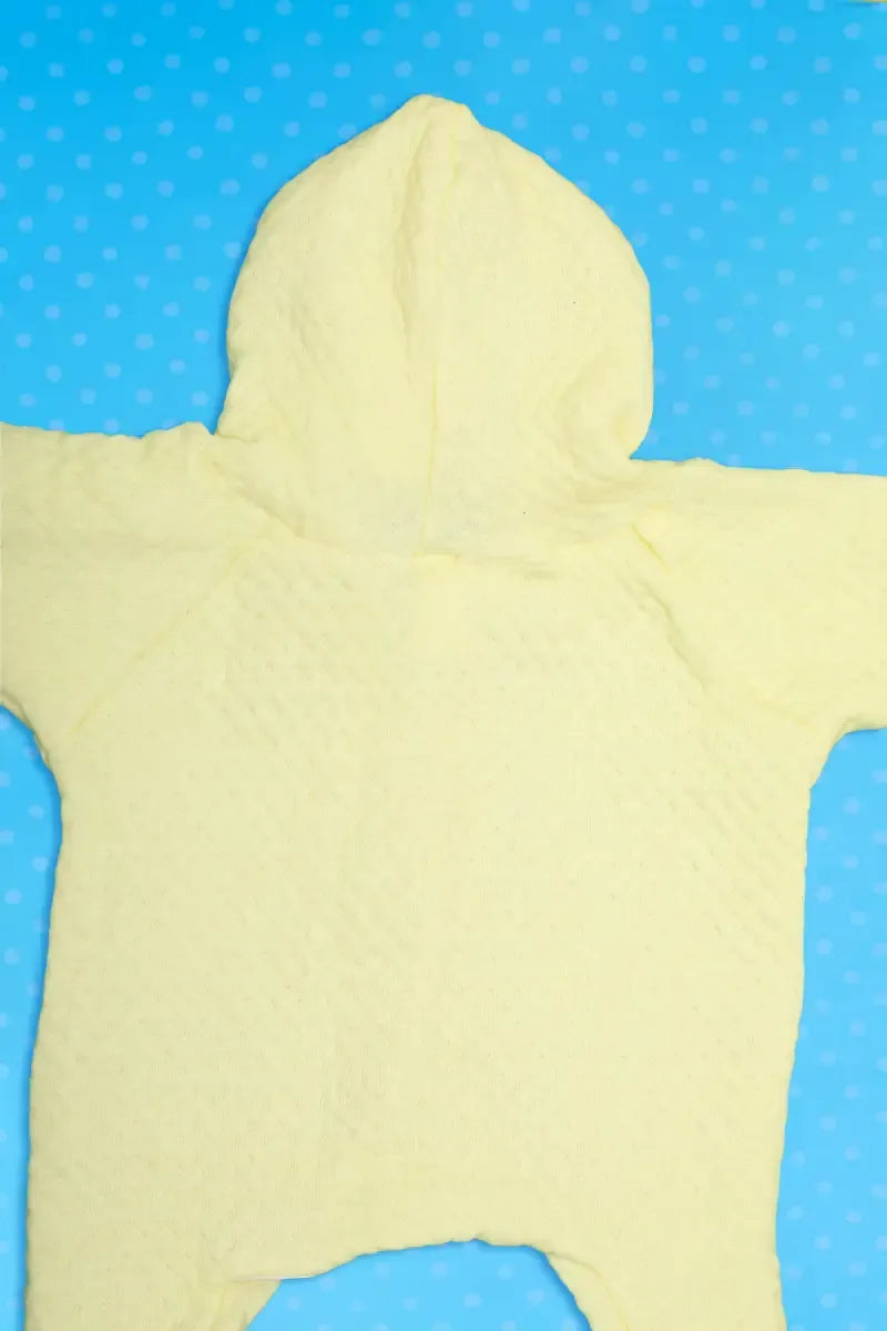 Woolen Sleepsuit for New Born Baby - Yellow - View 15