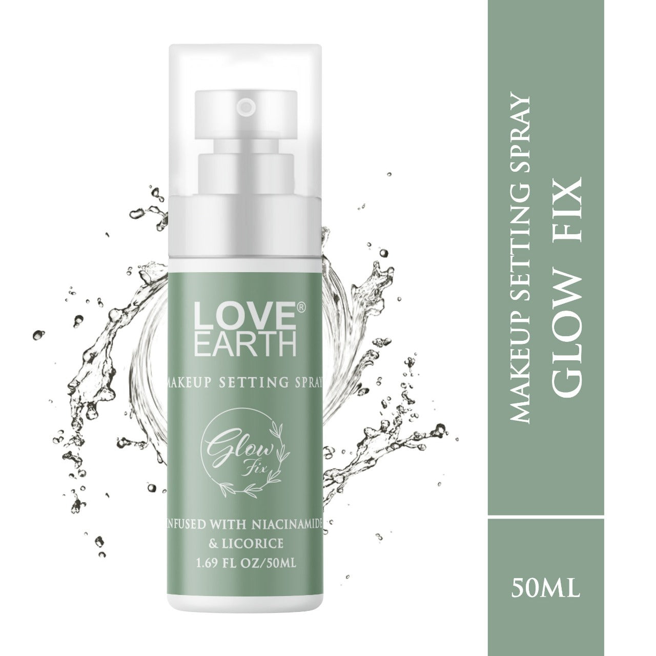 Love Earth Makeup Setting Spray Glow Fix - 50ML