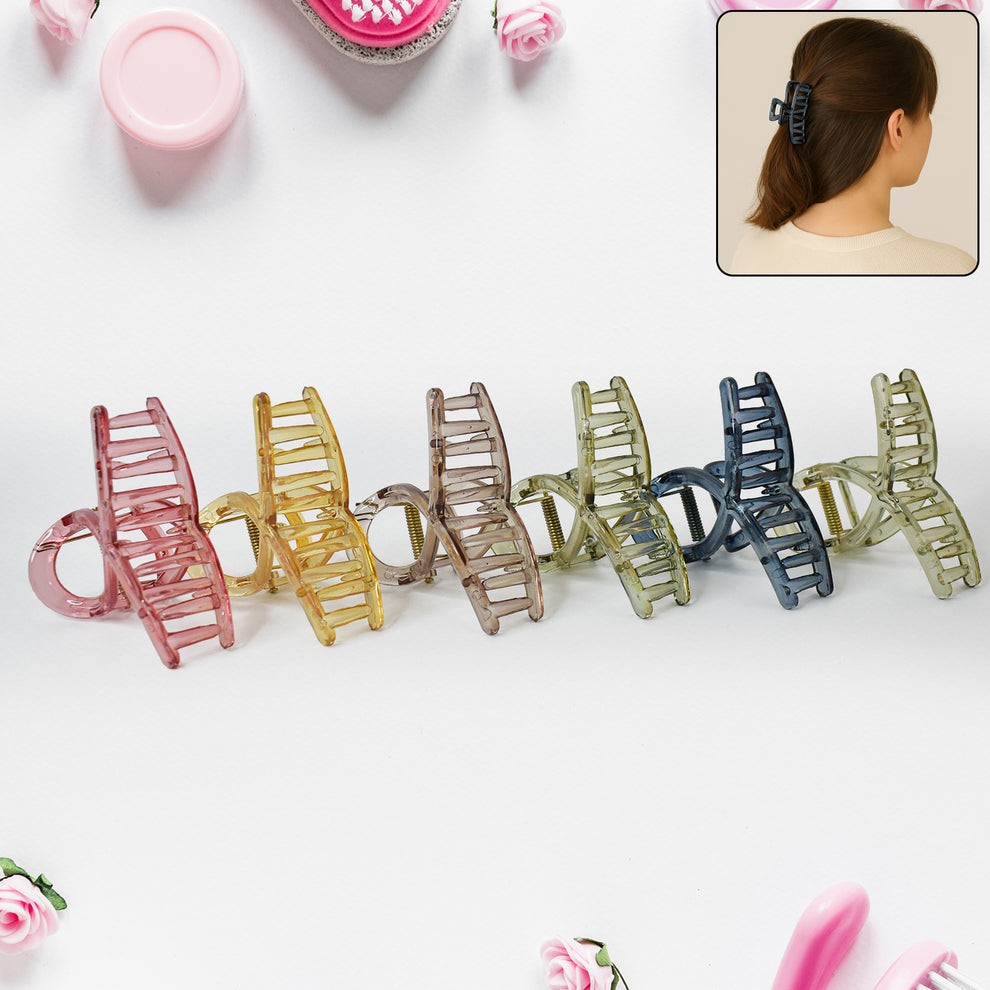 Plastic Hair Clamp Grip Simple Matte Hair Barrette Clamp (1 Pc)