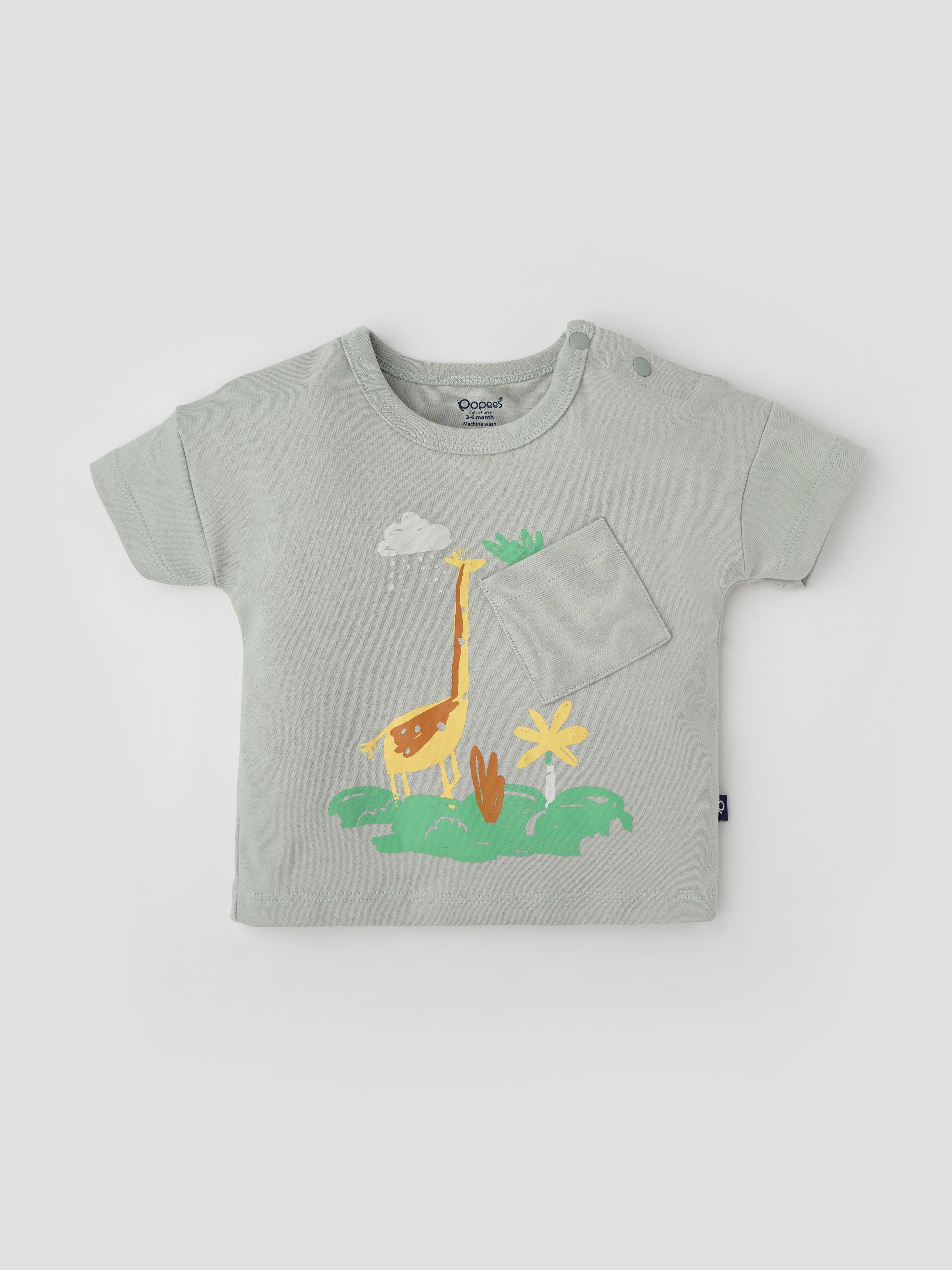 Popees Stylish Printed T-shirt (3-24 Months) for Boys - Image 1