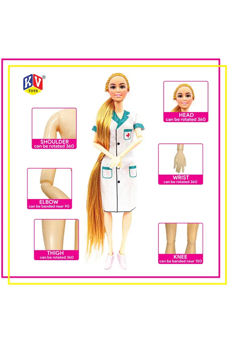 Alia Nurse Style Barbie Hospital Set