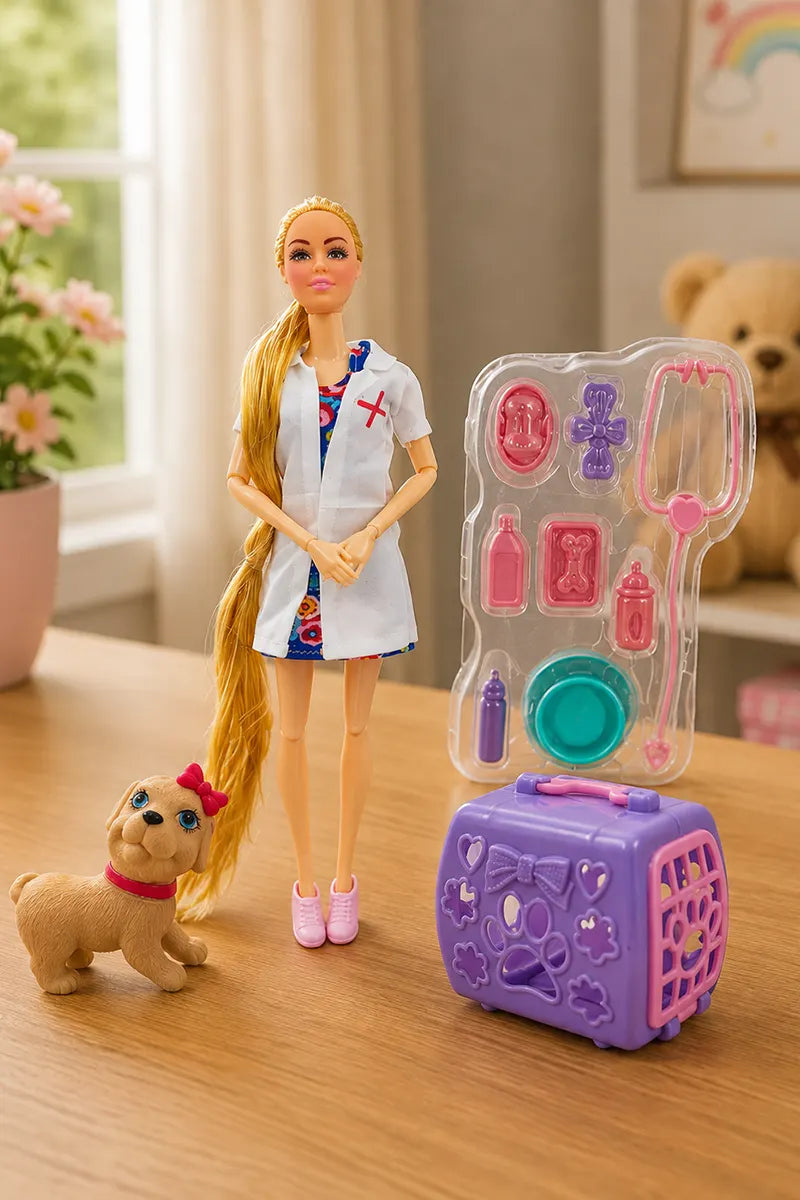 Alia Nurse Style Barbie Hospital Set
