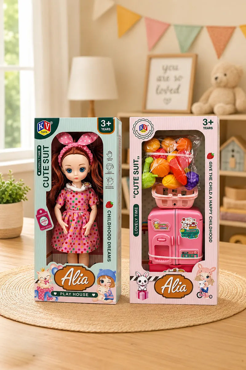 Alia Barbie Vegetable Play House Doll Set