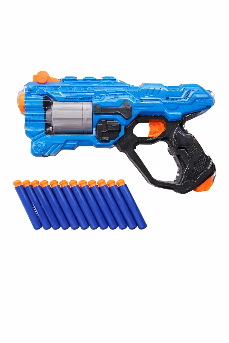 6-Dart Rotating Drum Soft Bullet Gun Toy
