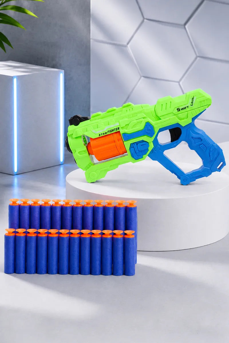 6-Dart Rotating Drum Soft Bullet Gun Toy