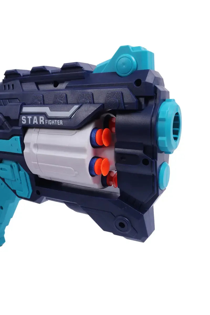 6-Dart Rotating Drum Soft Bullet Gun Toy