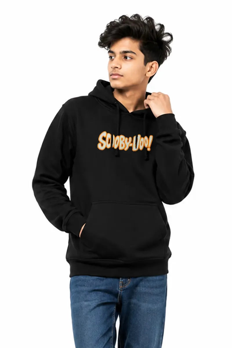 Printed Hoodie for Boy - Black - View 2