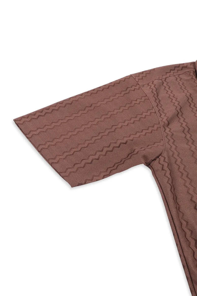 Polyester Striped Shirt for Men