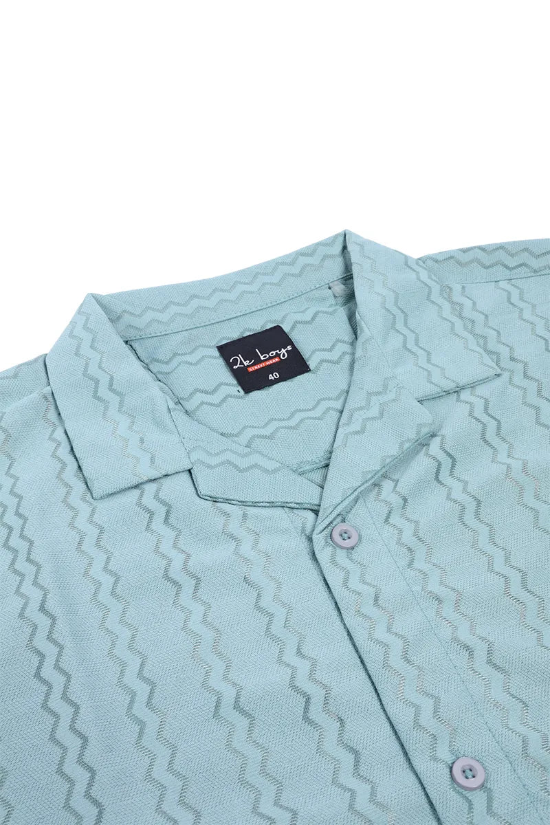 Polyester Striped Shirt for Men