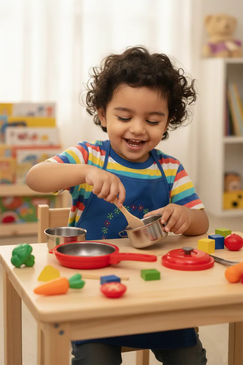 Stainless Steel Kitchen Toy Set for Kids