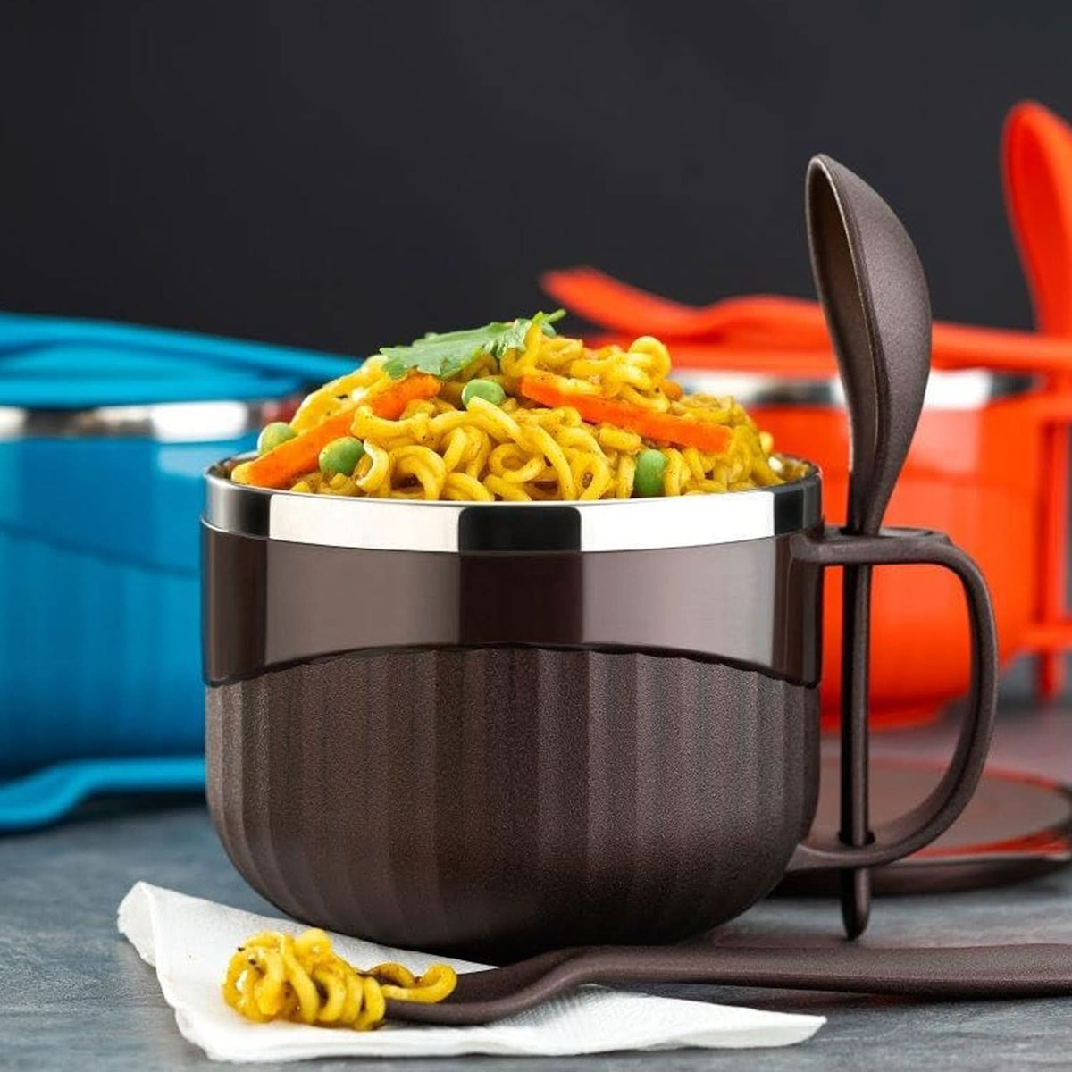 Home Chef Tangy Twist Insulated Lunch Bowl (Approx 650ml  1 Pc) HP DD