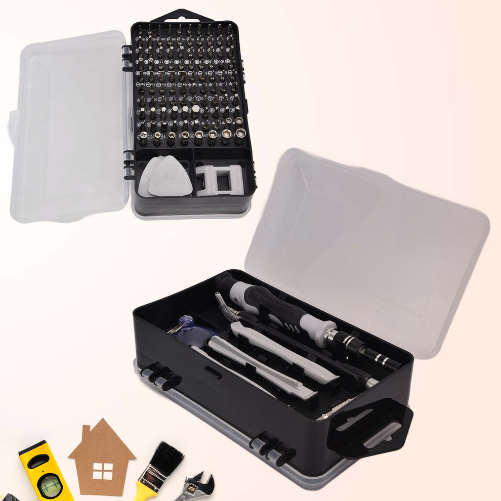 Screwdriver Electronic Laptop Mobile Repair Tool Kit (117 Pcs Set)