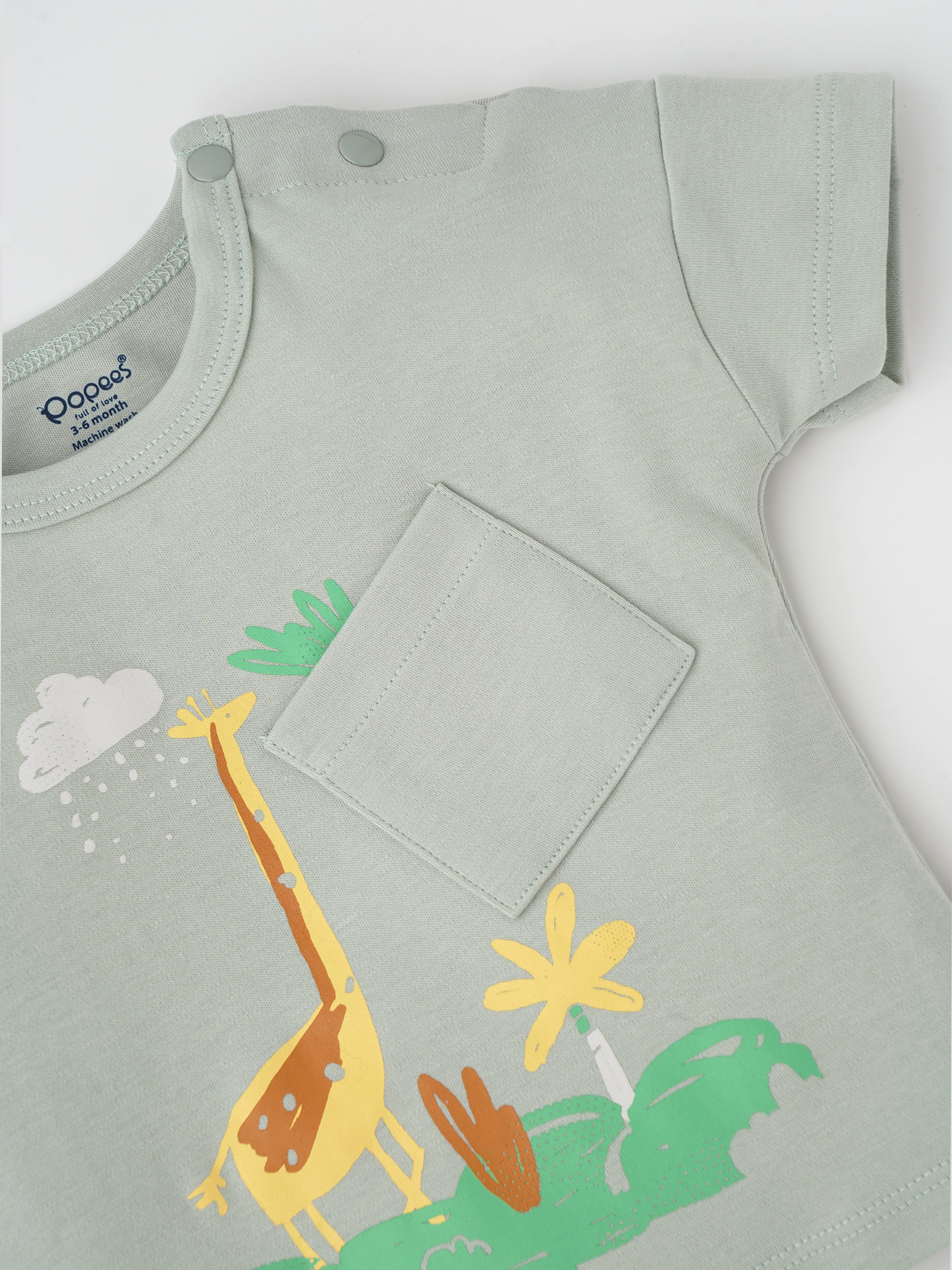 Popees Stylish Printed T-shirt (3-24 Months) for Boys - Image 3