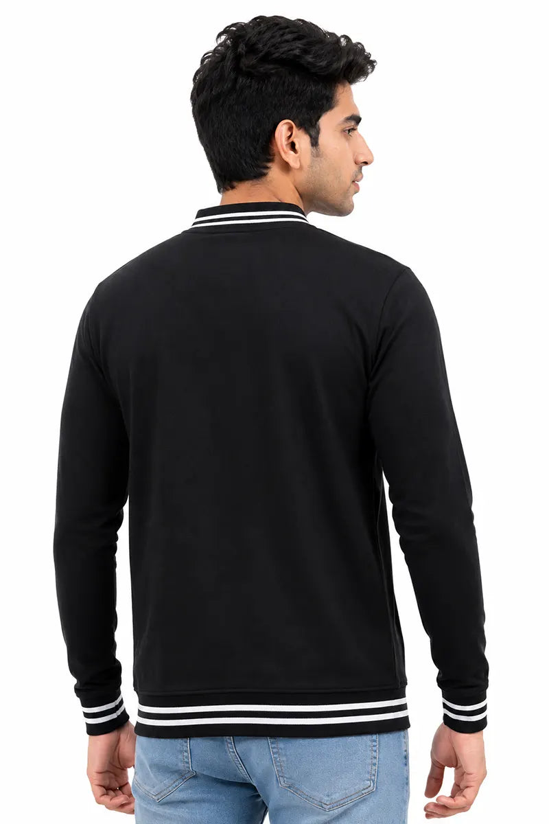 Men's Cotton Casual Self Designed Jacket