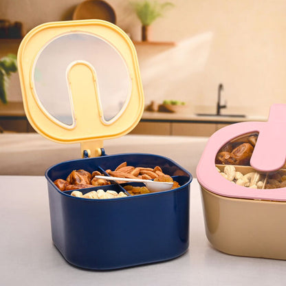 4 Section Fancy Masala Box And Fancy Masala Container Used For Storing Various Types Of Masalas Including In Kitchen Purposes.