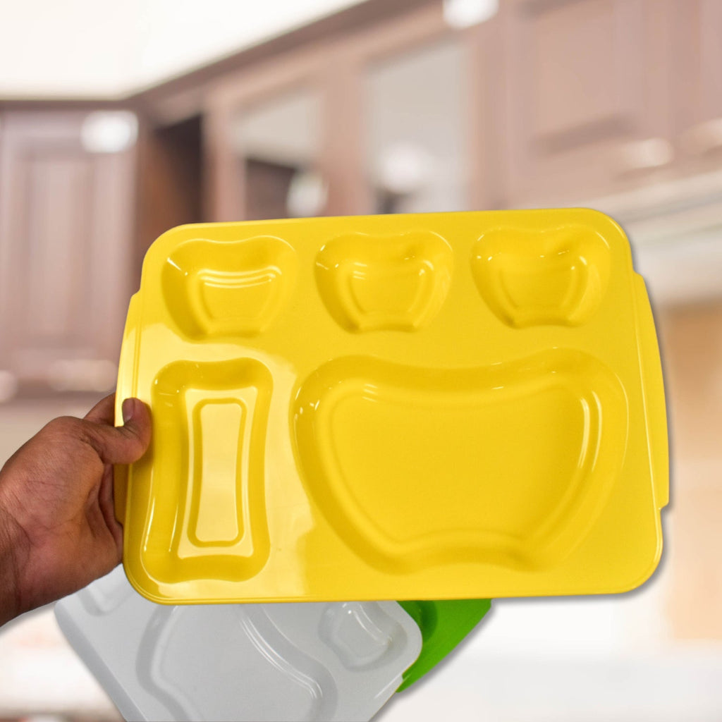 Unbreakable Biodegradable 5 Compartment Plates