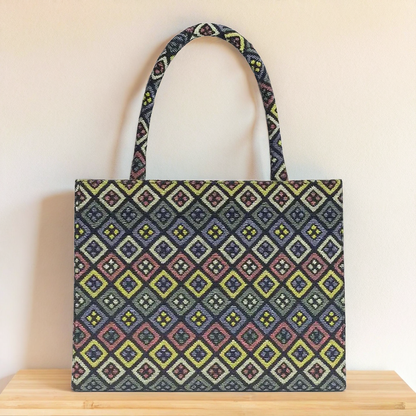 Monochrome Jungle Tapestry Tote Bag
