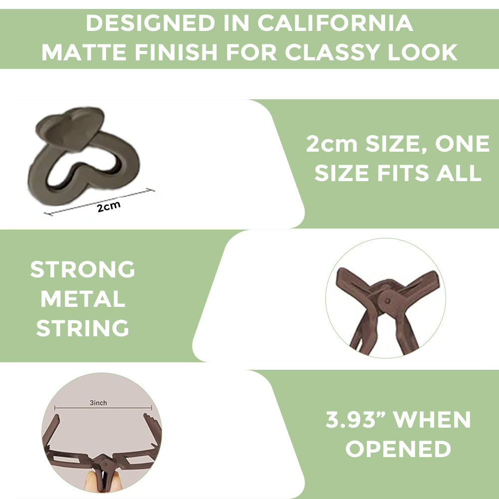 Prolume Heart Shape Hair Clutchers Clips For Hair Accessories For Women Girl Hair Clutchers Stylish & Durable