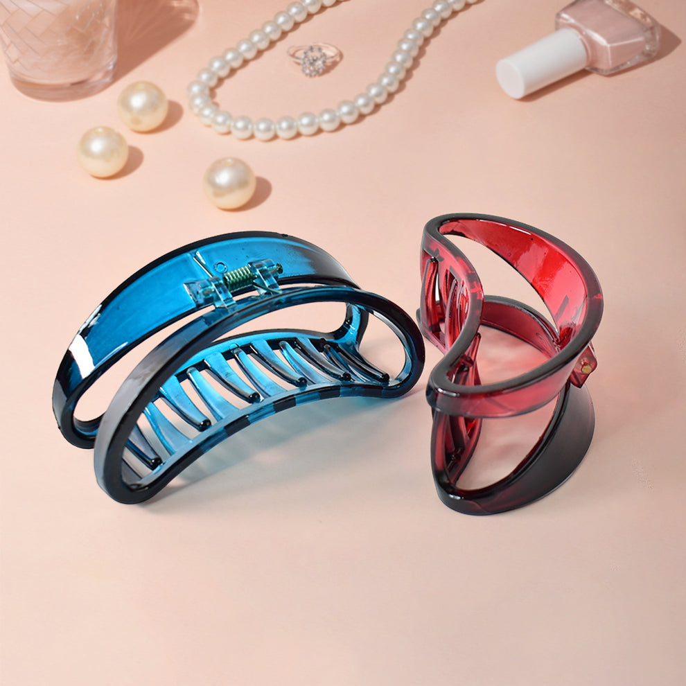 Plastic Hair Clamp Grip Simple Matte Hair Barrette Clamp (1 Pc)