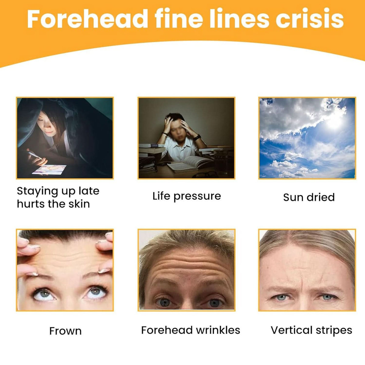 Forehead Wrinkle Patches Face Wrinkle Patches (10 Pcs Set) HP DD