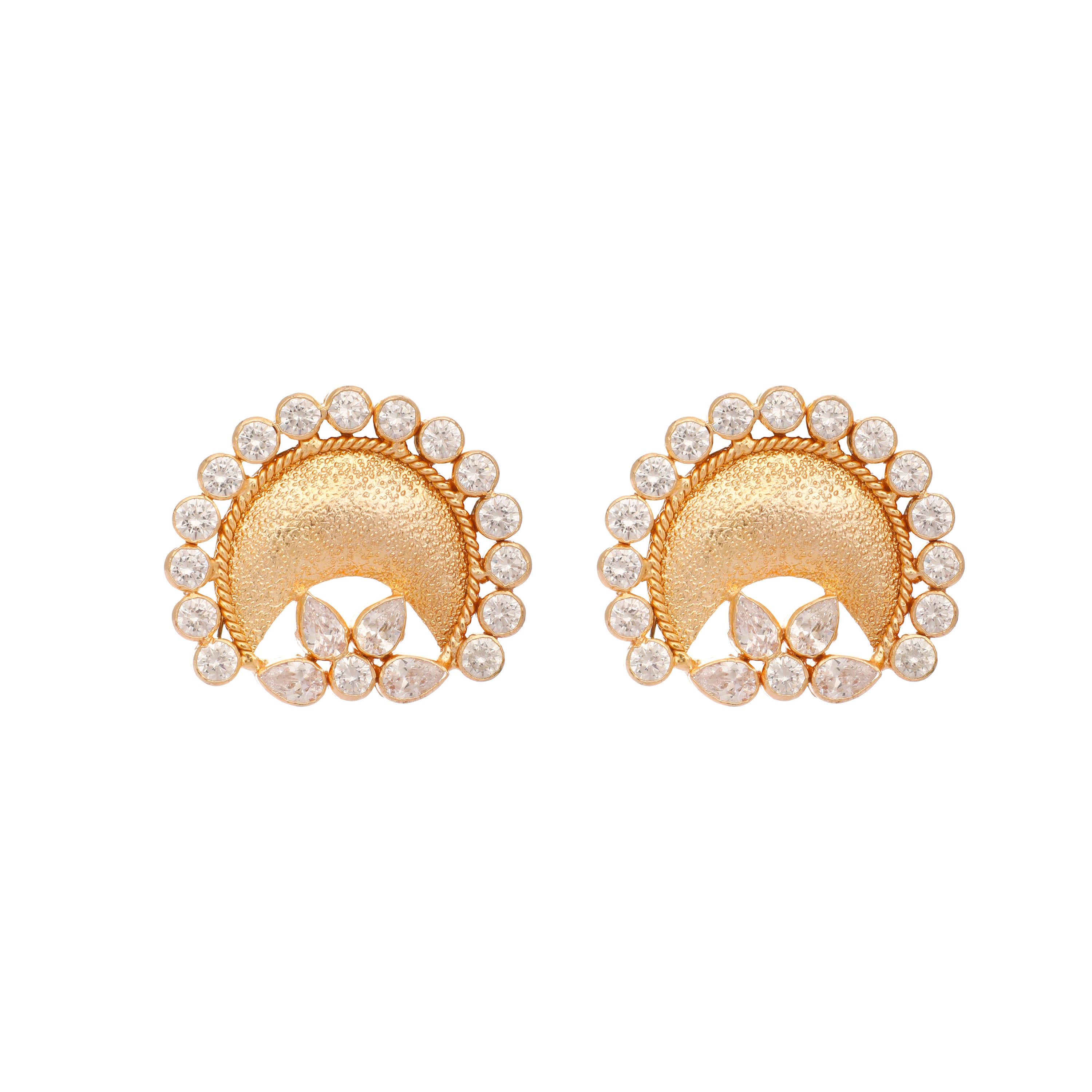 22K Gold Plated Stud Earrings