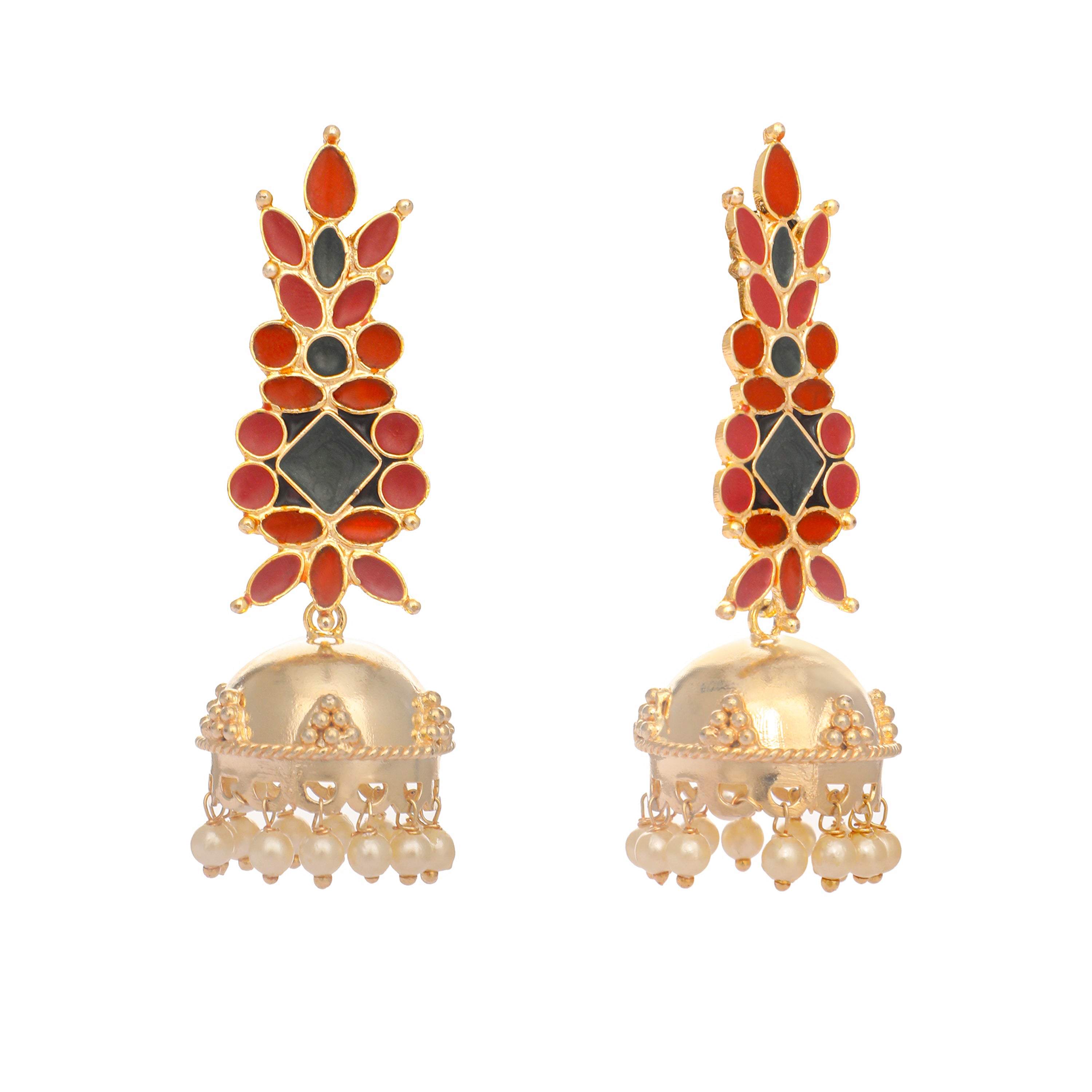 22K Gold-Plated Dome Shaped Jhumka