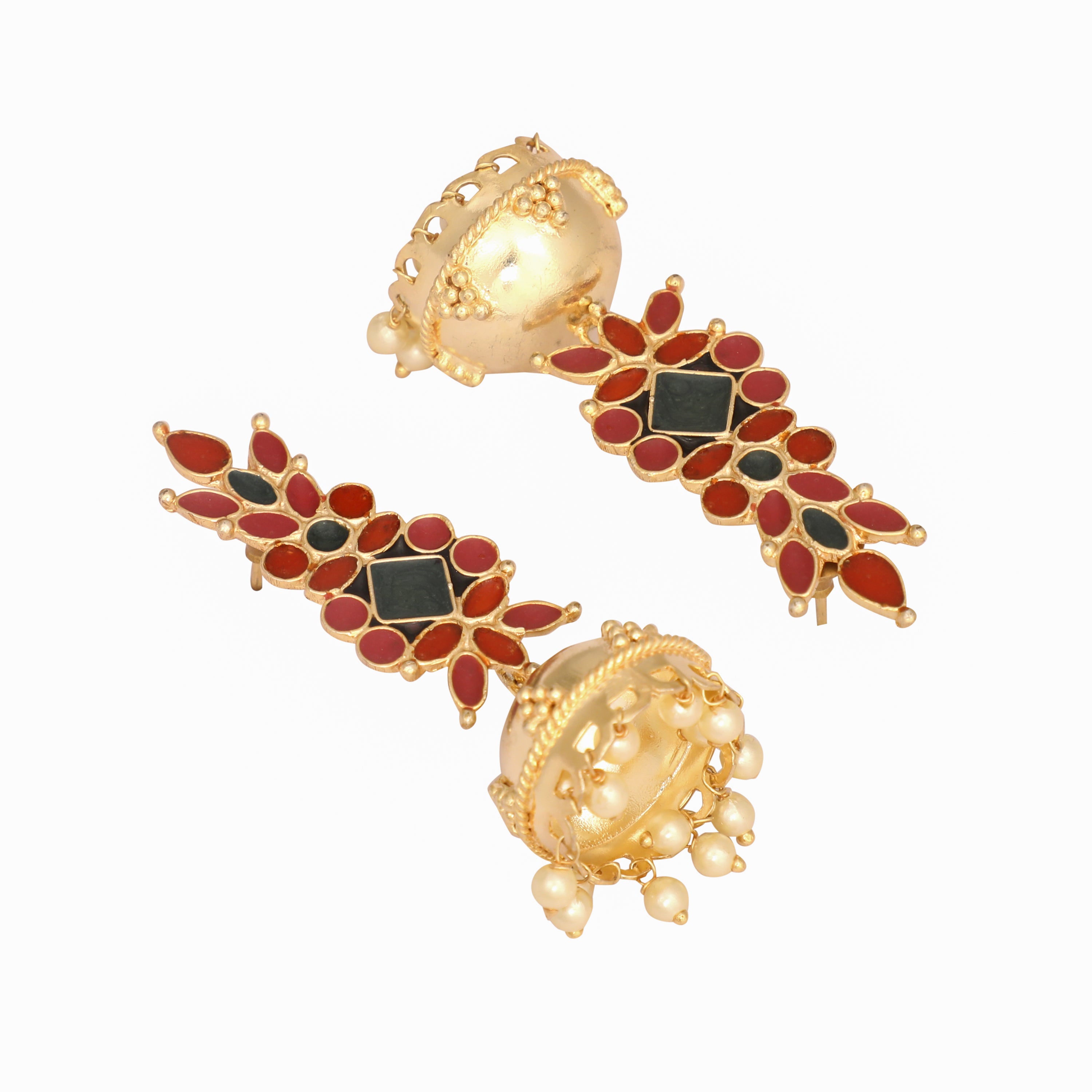 22K Gold-Plated Dome Shaped Jhumka