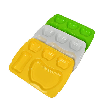 Unbreakable Biodegradable 5 Compartment Plates