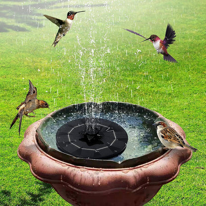Fast Fountain By Pocket Hose - Solar-powered - Instantly Adds A Water Feature Virtually Anywhere - 5 Spray Modes - No Installation Or Batteries Required - Great For Bird Baths Pools Pond  More (1 Pc)