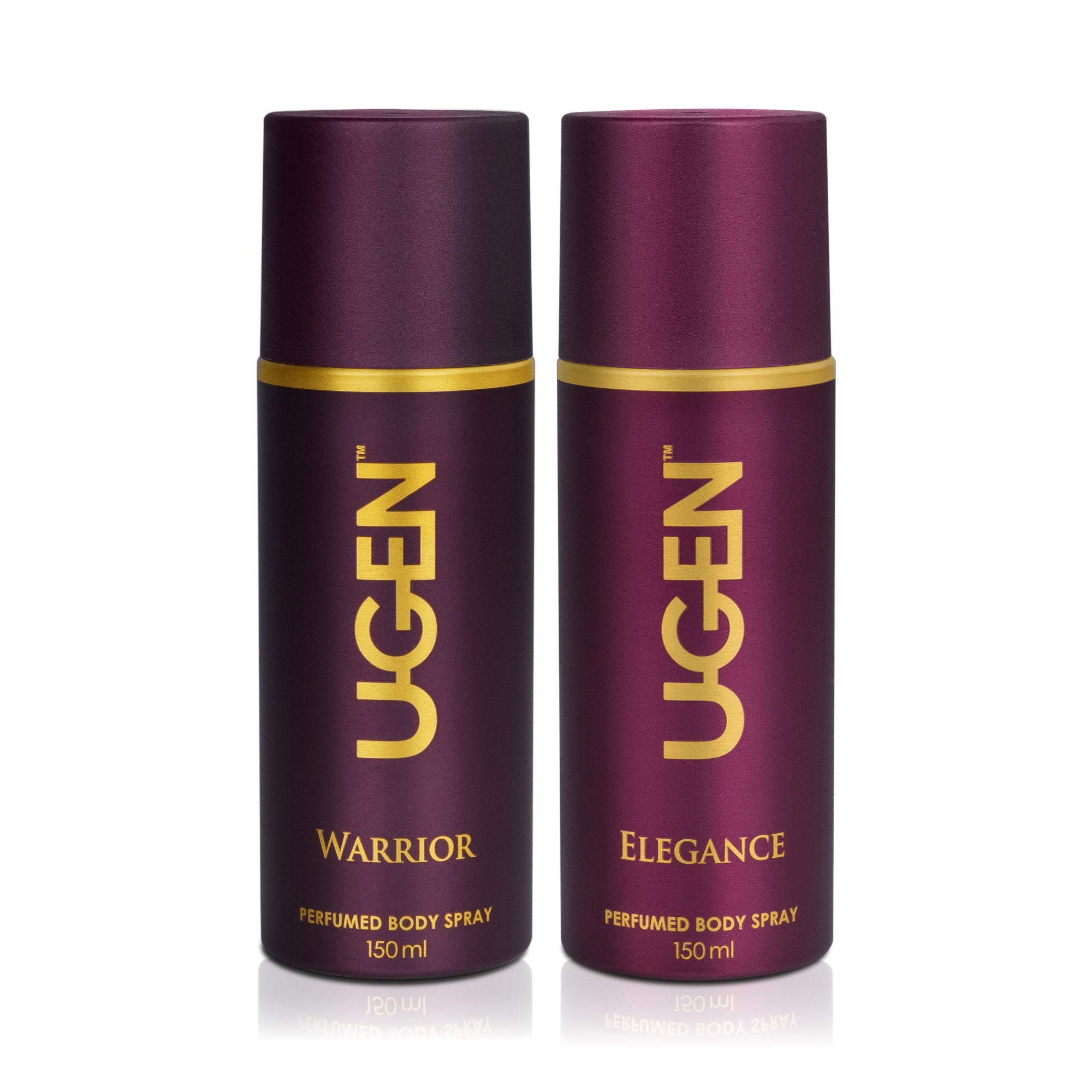 Ugen Warrior Deodorant 150Ml + Ugen Elegance Deodorant 150Ml (Pack Of 2)