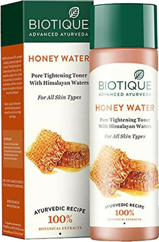 Biotique Honey Water Pore Tightening Toner For All Skin Types Cream (120 Ml) - HalfPe