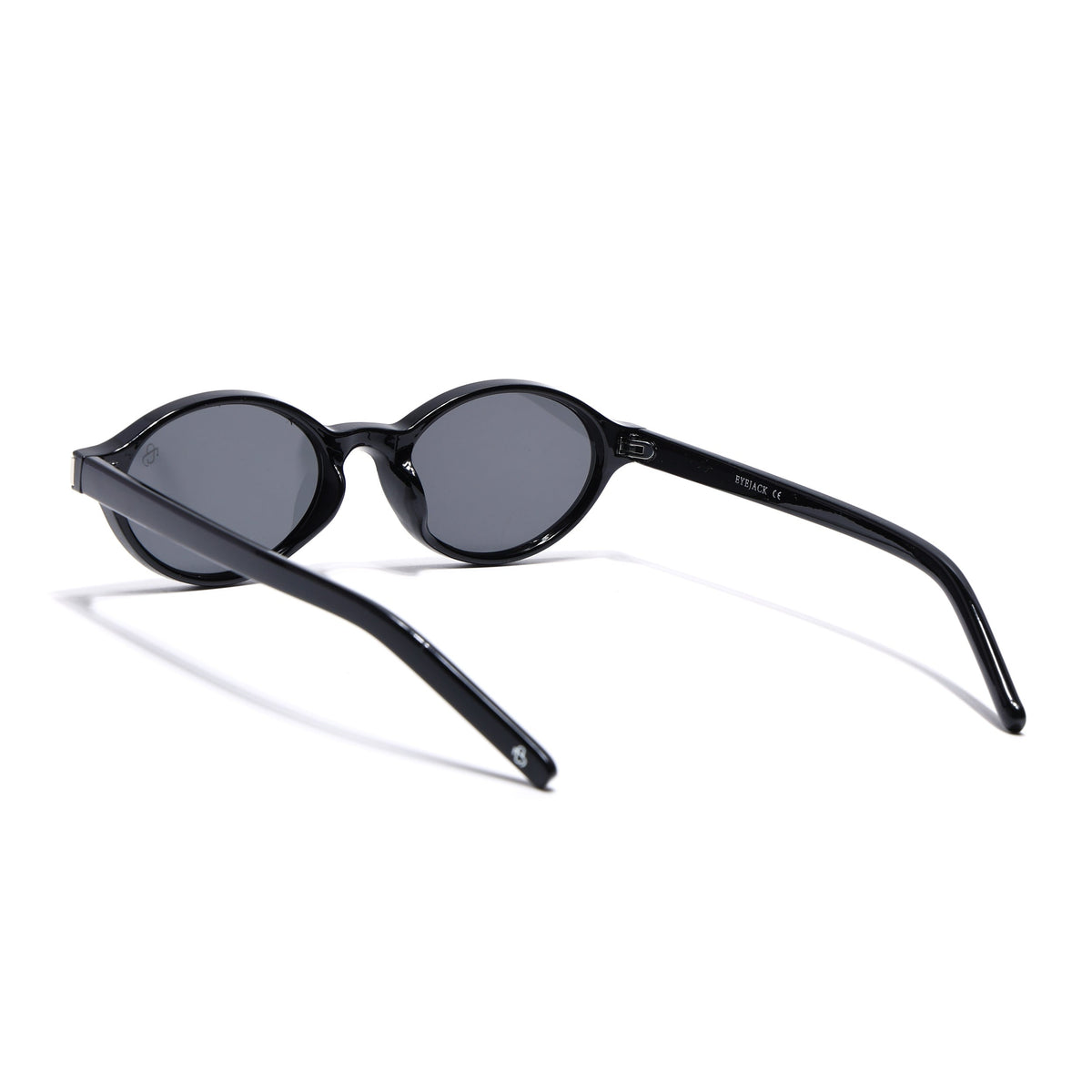 Bloom Black Oval Sunglasses for Women - view 6