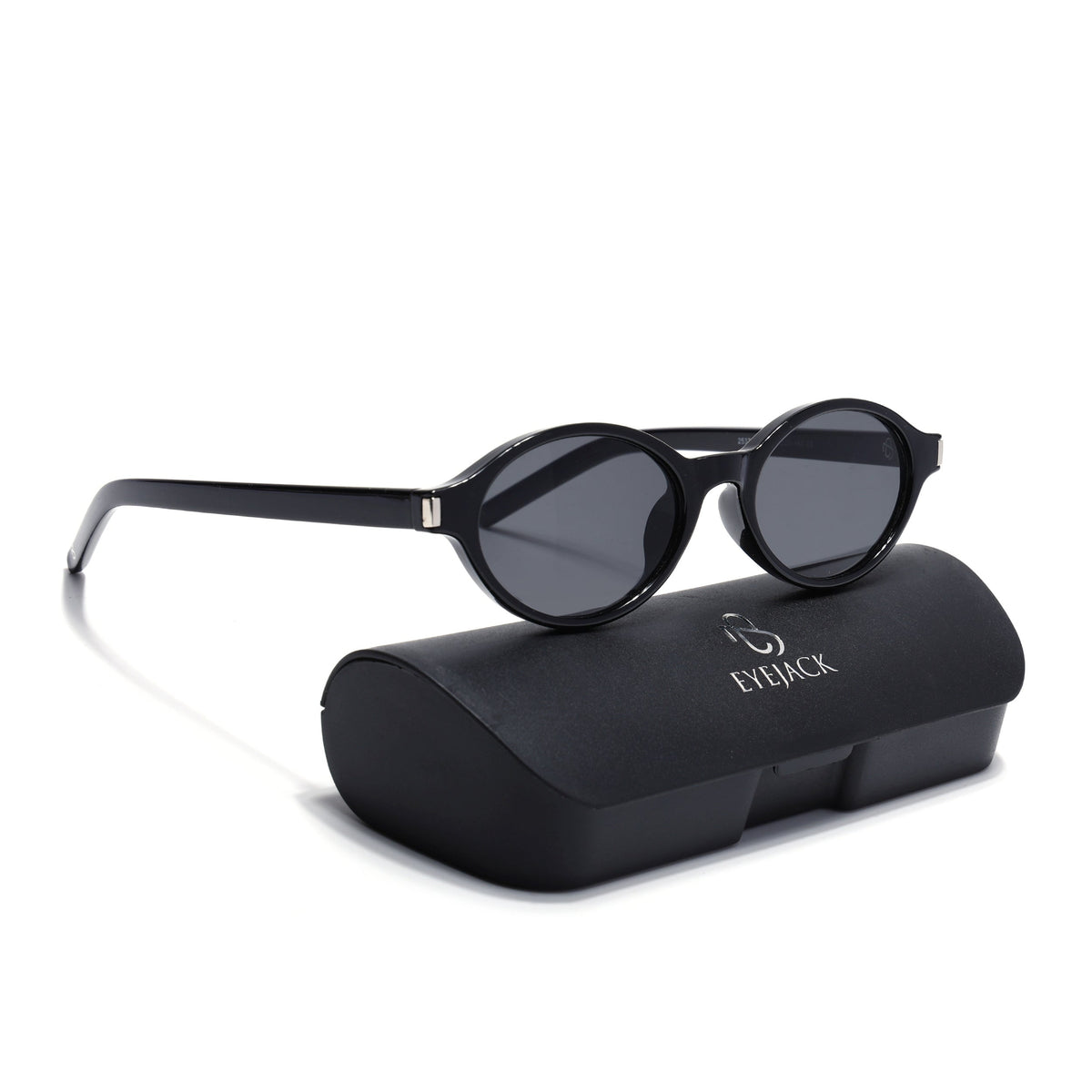 Bloom Black Oval Sunglasses for Women - view 8