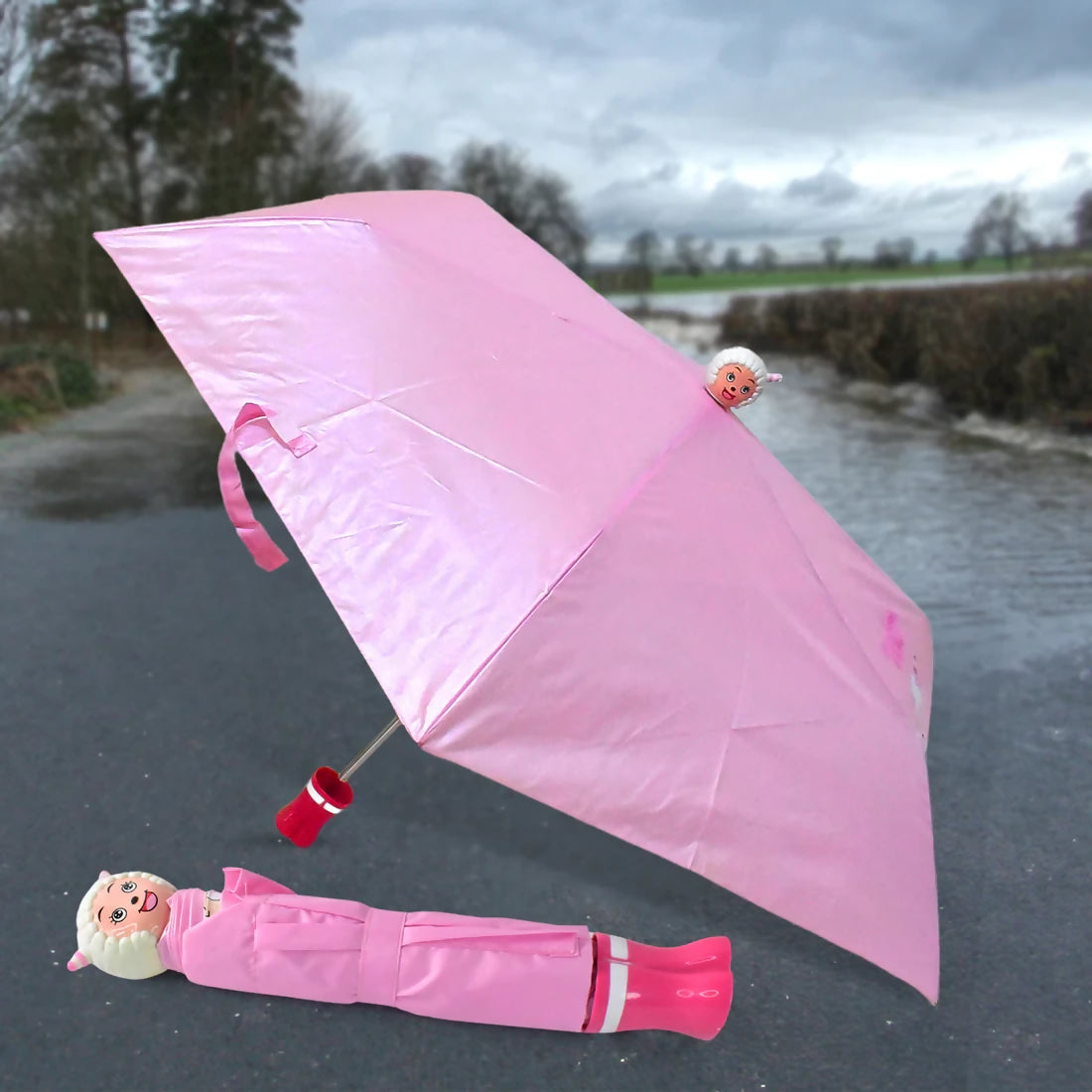 Cartoon Shape Kids Umbrella – Sun & Rain Protection 1 Pc, Mix Design ABHI Mobiles