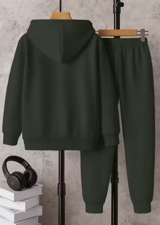 Boys Printed Hoodie & Joggers Combo Luck Fashion