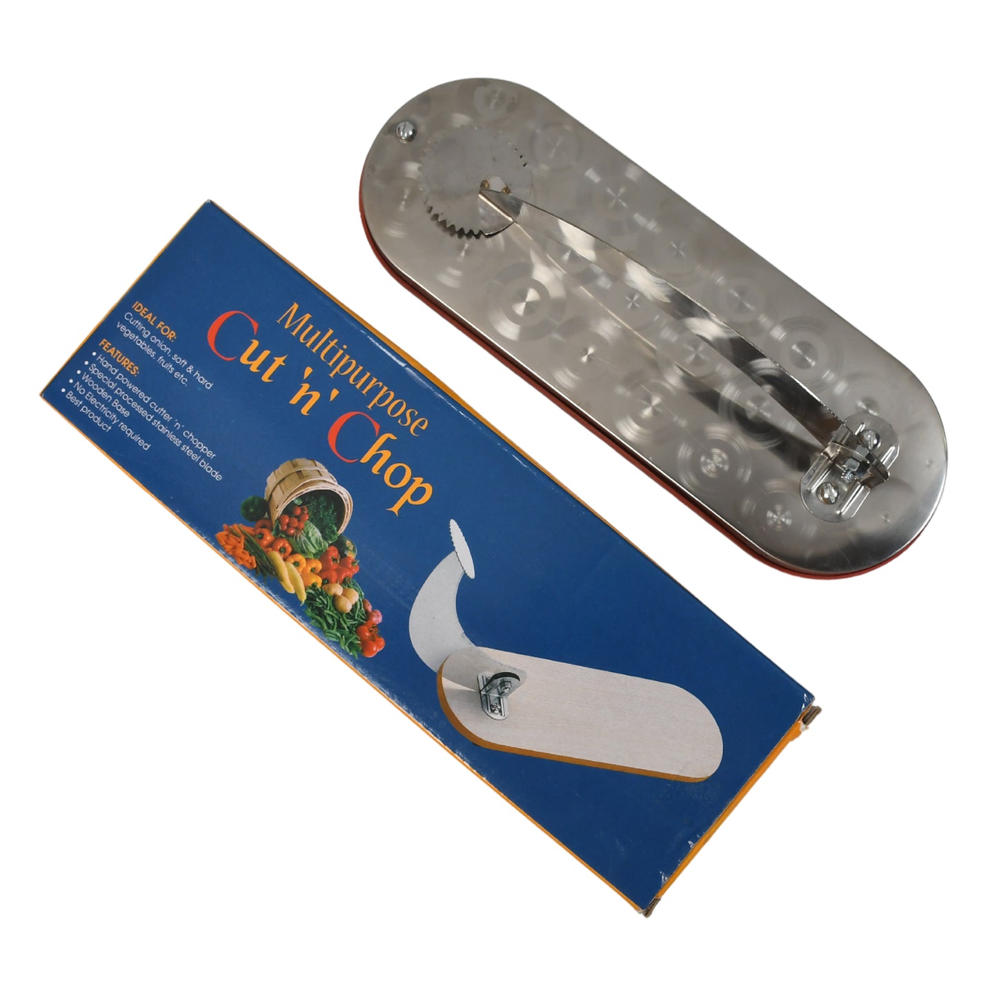 Steel Vegetable Cutter Premium Quality Cutter For Fruit  Vegetable  Meat Cutting Use ( Color Box )