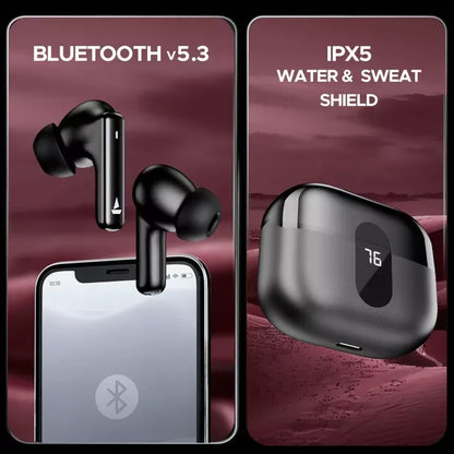 boAt Airdopes 318 Plus Bluetooth without Mic (Active Black, In the Ear)