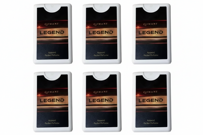 Gimani Grand Pocket Perfume 20 ML Each Eau de Perfume Black (Pack of 6) Gimanifragrances