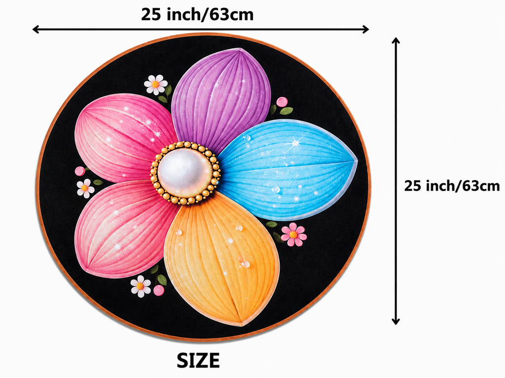 25X25 Inches Modern Decorative Door Mat | Water Absorbent Floor Mat for Living Room.