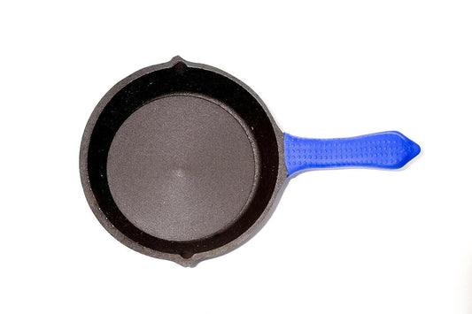 Cast Iron Mini Tadka Pan with Heat Resistant Grip (5 Inches) - HalfPe