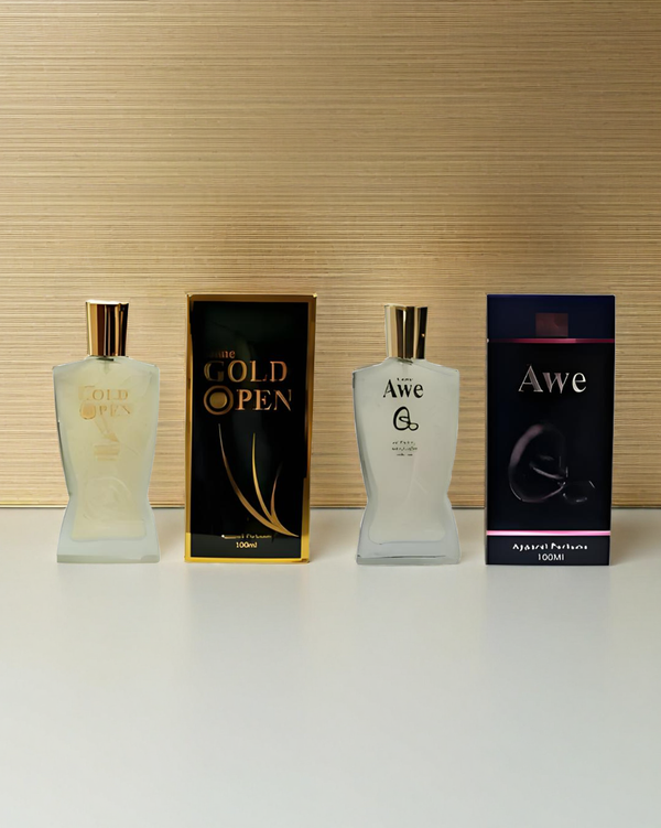 Aone Gold Open and AweQ Unisex Perfume 100ML Each (Pack of 2)