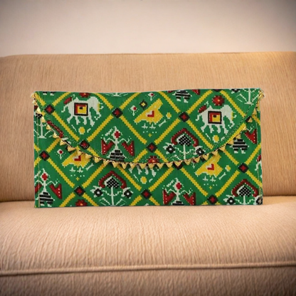 Patola Print Clutch