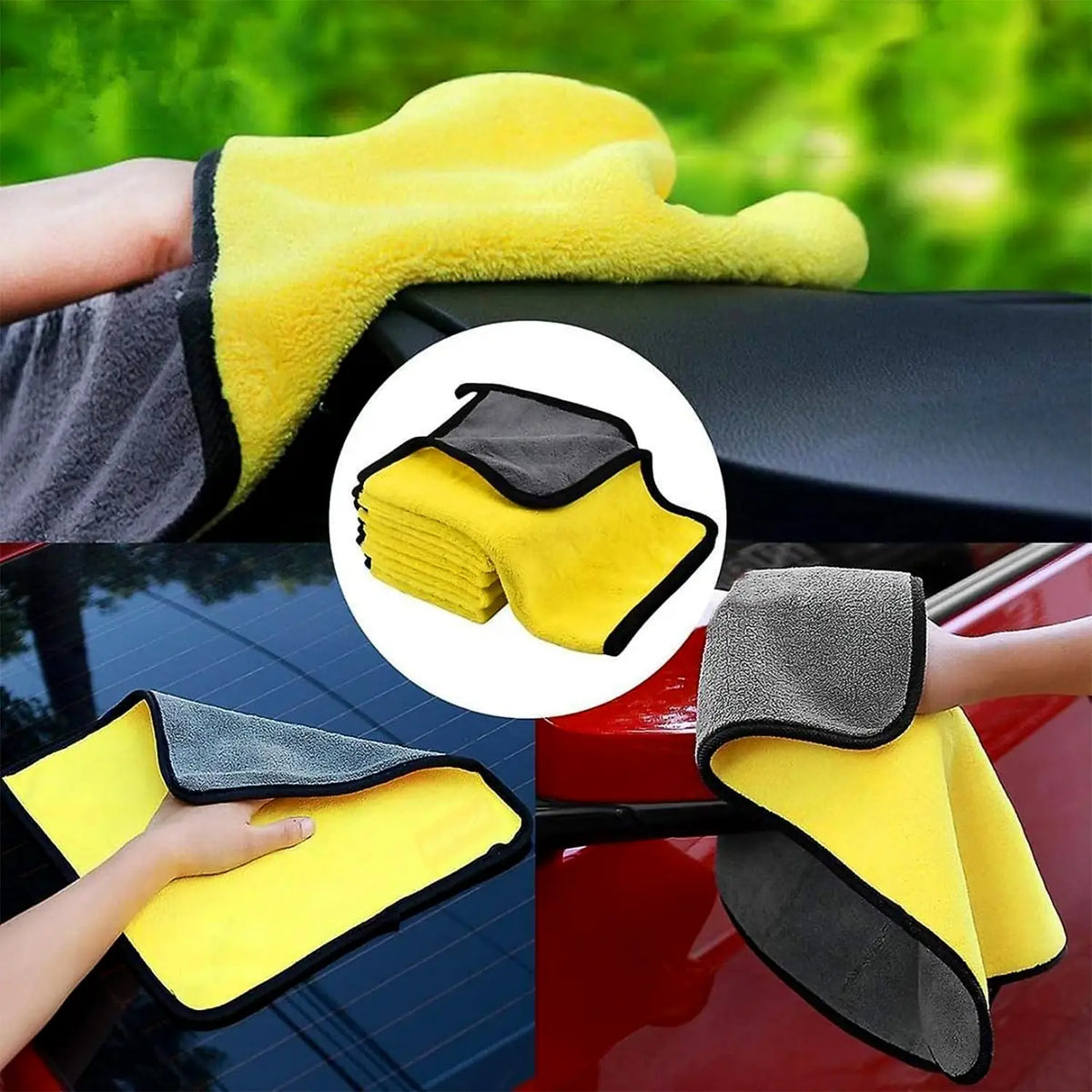Premium Microfiber Cleaning Cloth Towel (40x30 Cm  1 Pc) HP DD