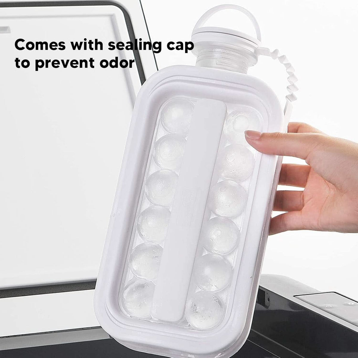 Ice Cube Trays 2 In 1 Portable Ice Ball Maker 17 Round Ice Cube Mold  (1 Pc) HP DD