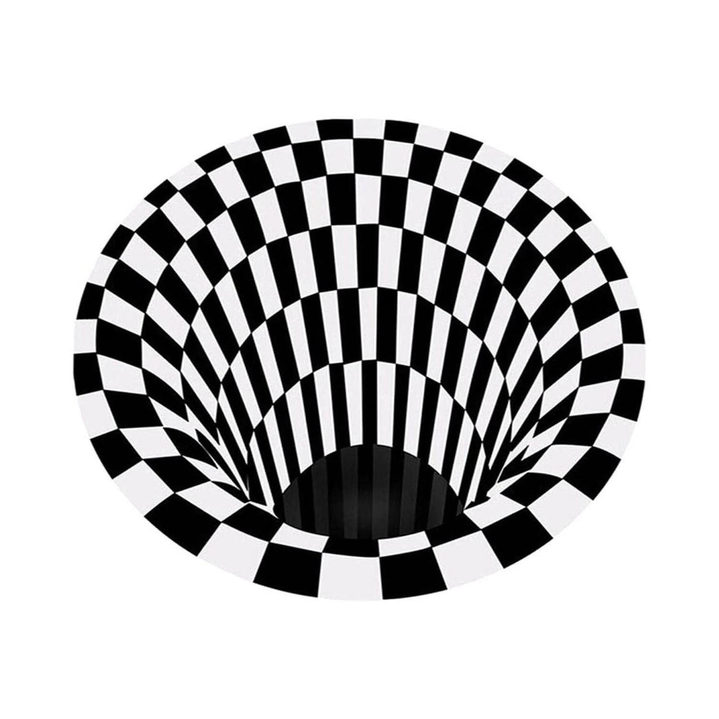 3d Space Round Carpet Floor Mat Non-woven Doormat (1 Pc  78 Cm)