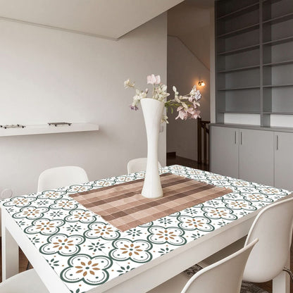 Peel & Stick Floor Tiles Waterproof 8x8 Inch, 10-Pack