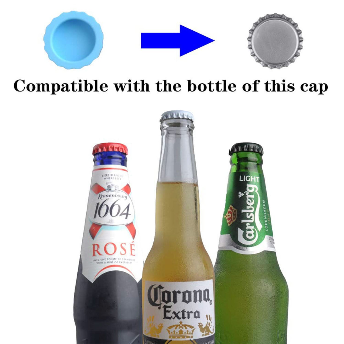 4789 Beer Savers Caps 6pc Used In Soda And Cold-drink Bottles For Covering Bottle Mouth. HP DD